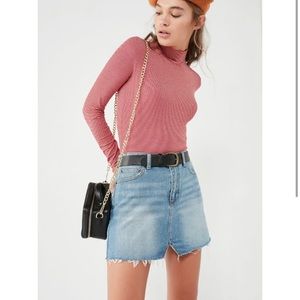 Urban Outfitters BDG Notched Denim Mini Skirt